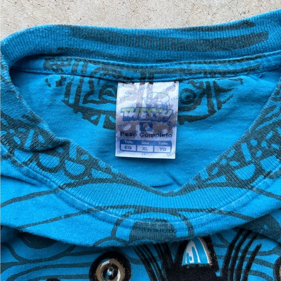 Thessh Blue Aztec T-shirt - Picture 2 of 5